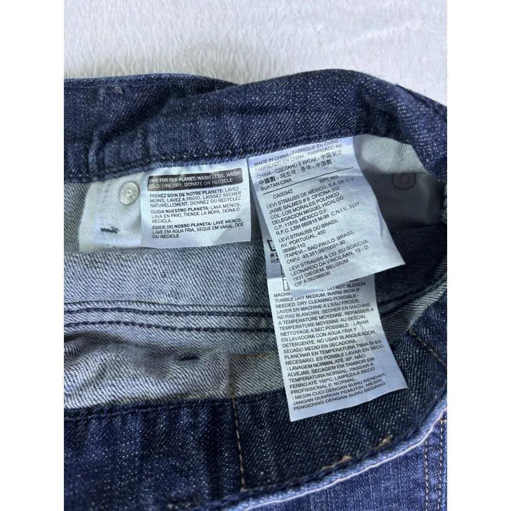 Levi's 559 Relaxed Straight Jeans Men's 40x30Dark Wash Blue Denim Excellent